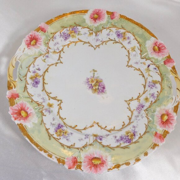 Unmarked Tray with Dimensional Flower Details # 25015 - Picture 2 of 8
